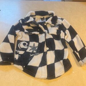 Disney Black and White Checkered Kids Shirt
